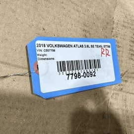 2018-2020 VOLKSWAGEN ATLAS REAR RIGHT PASSENGER FENDER LINER SPLASHGUARD OEM