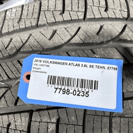 2018-2020 Volkswagen Atlas Prisma Winter Wheel Rim 245/60 R18 Diamond Silver OEM