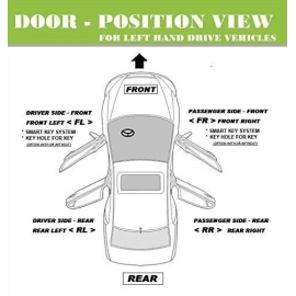 JEEP GRAND CHEROKEE 2011-2021 FRONT OR REAR DRIVER SIDE INTERIOR DOOR HANDLE OEM