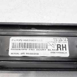 11-21 JEEP GRAND CHEROKEE 3.6L FRONT PASSENGER DOOR SILL SCUFF PLATE PANEL OEM