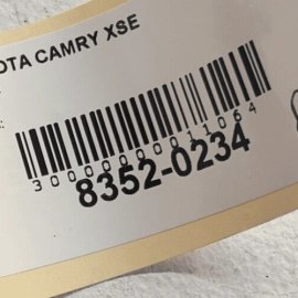TOYOTA CAMRY 2018-2023 Rear Passenger Side Door Window Belt Weatherstrip Sp