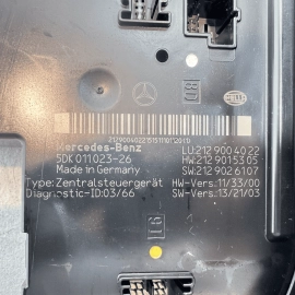 2010-2016 MERCEDES BENZ E350 REAR FUSE & RELAY BOX SAM MODULE UNIT TRUNK OEM