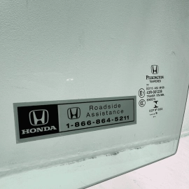 2016-2021 Honda Civic Front Left Driver Side Door Window Glass PILKINGTON OEM