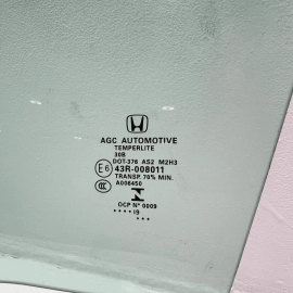 2016-2021 Honda Civic Rear Left Driver Side Door Window Glass OEM