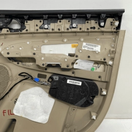 2014-16 JEEP GRAND CHEROKEE FRONT LEFT DRIVER INTERIOR DOOR PANEL TRIM OEM BEIGE