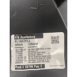 GENUINE 18-21 VW ATLAS FRONT LEFT SIDE INTERIOR DOOR PANEL TRIM COVER OEM BLACK