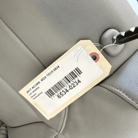 2017 ACURA MDX TECH FRONT LEFT DRIVER SIDE SEAT GRAY LEATHER OEM