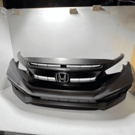2019-2021 HONDA CIVIC SPORT FRONT BUMPER COVER W/ FOG LIGHTS NH797M OEM