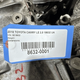 TOYOTA CAMRY 2.5L FWD AUTOMATIC TRANSMISSION TRANS ATM 8 SPEED OEM 2018 - 2024