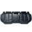 2013-2018 AUDI A6 REAR SEAT SECOND ROW LOWER CUSHION BOTTOM BLACK LEATHER OEM