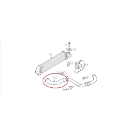 2013-2018 FORD FOCUS ST TURBO LEFT DRIVER SIDE INTERCOOLER CHARGE PIPE TUBE OEM