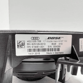 2016 AUDI A6 REAR DECK SHELF PANEL CENTER SUBWOOFER SPEAKER BOSE OEM