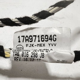 19-21 VOLKSWAGEN JETTA REAR RIGHT PASSENGER  DOOR WIRE WIRING HARNESS OEM