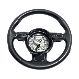 2012-2018 AUDI A6 STEERING WHEEL HEATED W/ PADDLES & SWITCHES ASSEMBLY OEM