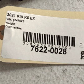 KIA K5 EX 2021 - 2023 REAR LEFT DRIVER SIDE DOOR WINDOW BELT MOLDING OEM