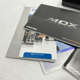 2014 Acura MDX Owner's Book Guide Booklet Manual XM Package Set W/ Case OEM