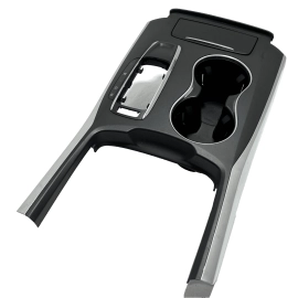 14-15 Acura MDX Center Console Shifter Bezel Cover Panel & Cup Holder OEM NH716L