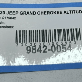 JEEP GRAND CHEROKEE 11-21 FRONT OR REAR PASSENGER SIDE DOOR INTERIOR HANDLE OEM