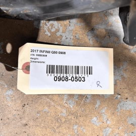 2016-19 Infiniti Q50 Q60 2.0L AWD Rear Subframe Crossmember Sub Frame Cradle OEM