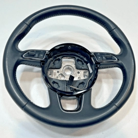 AUDI Q3 QUATTRO COLUMN STEERING WHEEL W/ SWITCH LEATHER BLACK 2015-2018 OEM