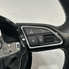 AUDI Q3 QUATTRO COLUMN STEERING WHEEL W/ SWITCH LEATHER BLACK 2015-2018 OEM