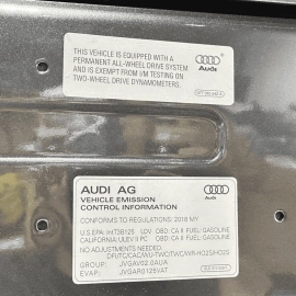 2015 - 2018 AUDI Q3 FRONT HOOD BONNET SHELL SKIN PANEL GRAY LZ7S OEM