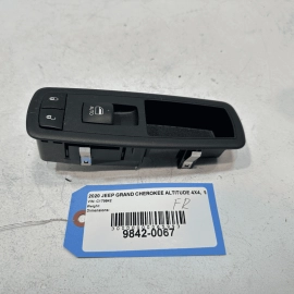 JEEP GRAND CHEROKEE 16-21 FRONT PASSENGER DOOR MASTER WINDOW SWITCH & BEZEL OEM