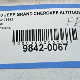 JEEP GRAND CHEROKEE 16-21 FRONT PASSENGER DOOR MASTER WINDOW SWITCH & BEZEL OEM