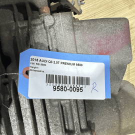 2015-2018 AUDI Q3 QUATTRO 64K REAR DIFFERENTIAL AXLE CARRIER W/MODULE OEM