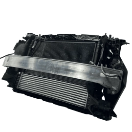 2015-2018 AUDI Q3 2.0 COMPLETE REINFORCEMENT BUMPER BAR RADIATOR FAN SHROUD OEM