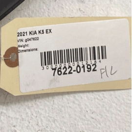 KIA K5 2021 - 2023 DASH DASHBOARD FRONT LEFT DRIVER SIDE END CAP TRIM COVER KIA K5 2021 - 2023 DASH DASHBOARD FRONT LEFT DRIVER SIDE END CAP TRIM COVER