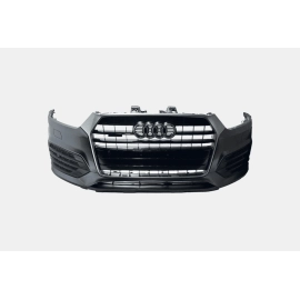 2018 AUDI Q3 FRONT BUMPER COVER ASSEMBLY WITH PARK ASSIST GRAY *LZ7S* OEM