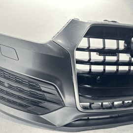 2018 AUDI Q3 FRONT BUMPER COVER ASSEMBLY WITH PARK ASSIST GRAY *LZ7S* OEM