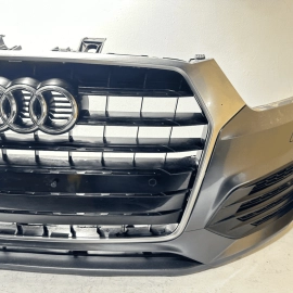 2018 AUDI Q3 FRONT BUMPER COVER ASSEMBLY WITH PARK ASSIST GRAY *LZ7S* OEM