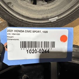 2021 HONDA CIVIC SPORT WHEEL RIM TIRE 235/40 R18 18X8J 5 DOUBLE SPOKE 6/32`` OEM