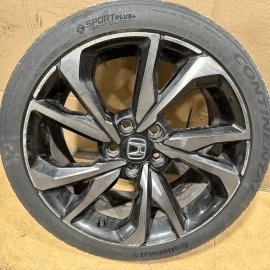 HONDA CIVIC SPORT WHEEL RIM TIRE 235/40 R18 18X8J 5 DOUBLE SPOKE 5/32`` 2021 OEM