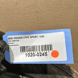 HONDA CIVIC SPORT WHEEL RIM TIRE 235/40 R18 18X8J 5 DOUBLE SPOKE 5/32`` 2021 OEM