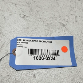 2016-2021 HONDA CIVIC SPORT REAR BUMPER COVER NH883P OEM