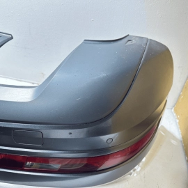 DEFECT!16-18 AUDI Q3 REAR BUMPER COVER ASSEMBLY WITH PARK ASSIST GRAY *LZ7S* OEM