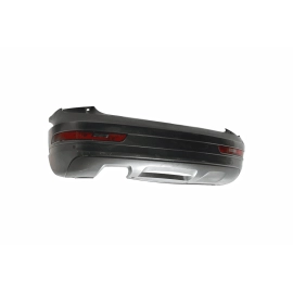 DEFECT!16-18 AUDI Q3 REAR BUMPER COVER ASSEMBLY WITH PARK ASSIST GRAY *LZ7S* OEM