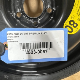 2013-2018 AUDI S6 A6 20 INCH EMERGENCY SPARE TIRE WHEEL 145/60/R20 HANKOOK OEM