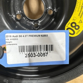 2013-2018 AUDI S6 A6 20 INCH EMERGENCY SPARE TIRE WHEEL 145/60/R20 HANKOOK OEM