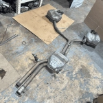 2016-2018 Audi S6 Resonator Pipe w/Muflers Exhaust Line OEM