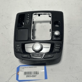2013-2018 AUDI S6 SHIFTER COVER & MULTIFUNCTIONAL CONTROL SWITCH PANEL BLACK OEM