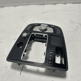 2013-2018 AUDI S6 SHIFTER COVER & MULTIFUNCTIONAL CONTROL SWITCH PANEL BLACK OEM