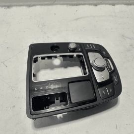 2013-2018 AUDI S6 SHIFTER COVER & MULTIFUNCTIONAL CONTROL SWITCH PANEL BLACK OEM
