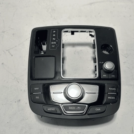 2013-2018 AUDI S6 SHIFTER COVER & MULTIFUNCTIONAL CONTROL SWITCH PANEL BLACK OEM