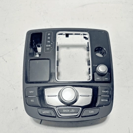 2013-2018 AUDI S6 SHIFTER COVER & MULTIFUNCTIONAL CONTROL SWITCH PANEL BLACK OEM