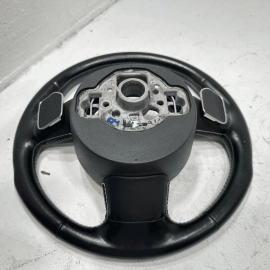 2013-2018 AUDI S6 STEERING WHEEL HEATED W/ PADDLES & SWITCHES LEATHER BLACK OEM
