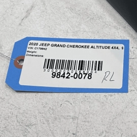 JEEP GRAND CHEROKEE 2017-2021 REAR LEFT DRIVER SIDE DOOR PANEL ARMREST TRIM OEM